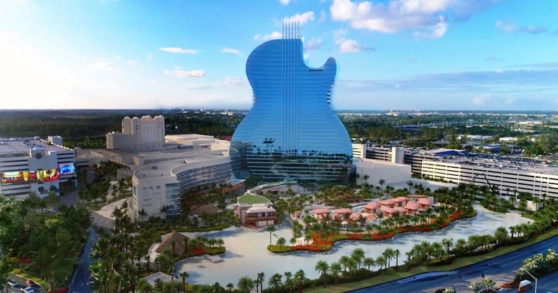 Visita ao Hard Rock Hotel Cassino em Miami