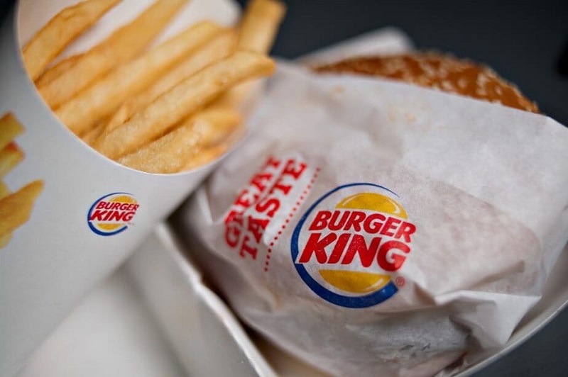 Lanche e batata do Burger King 