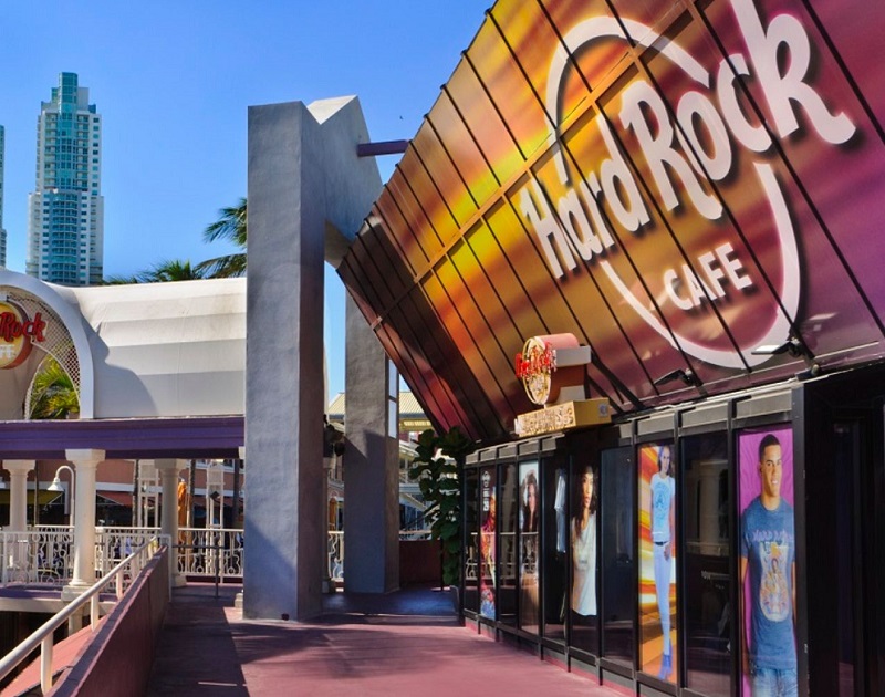 Hard Rock Cafe no Bayfront Park em Miami