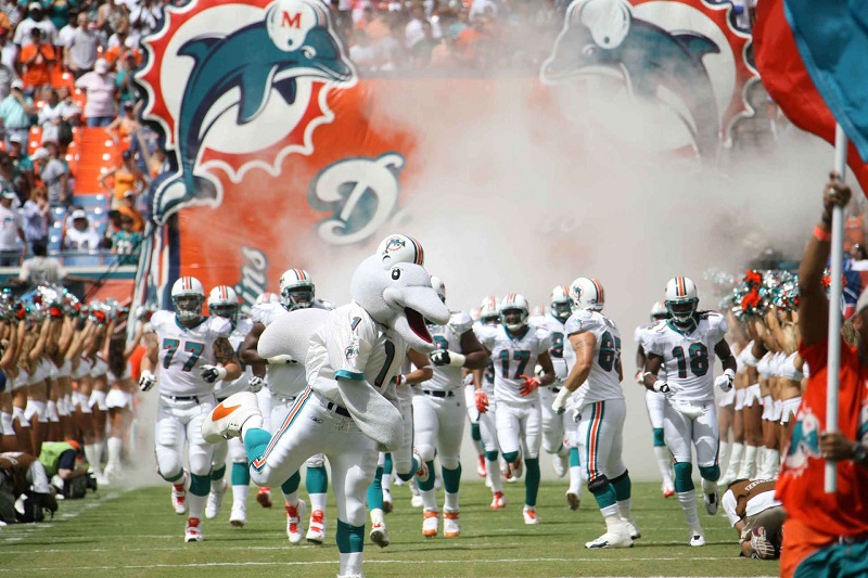 Jogos da NFL em Miami e time Miami Dolphin