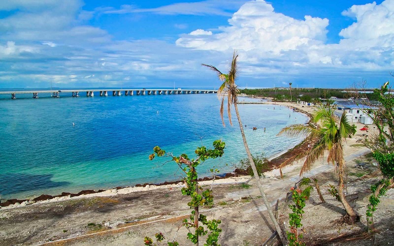 Bahia Honda State Park em Florida Keys em Miami