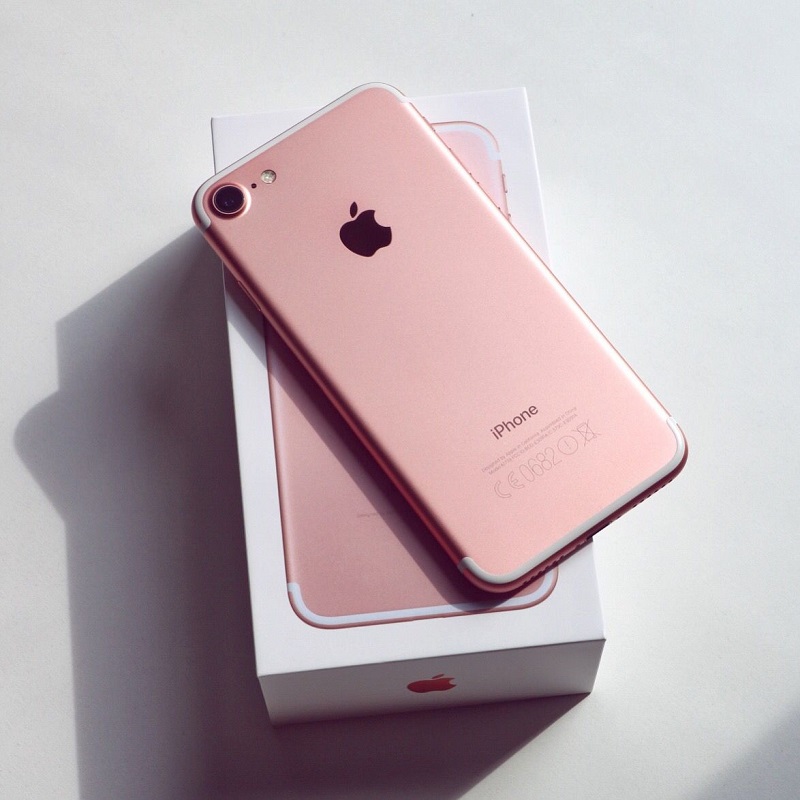 iPhone 7 rosa com caixinha