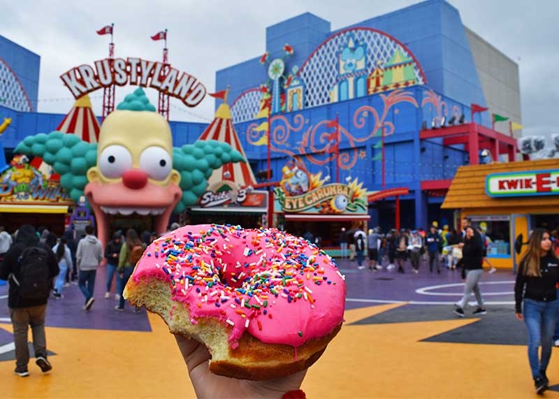 Donuts rosa em Springfield no Universal Studios