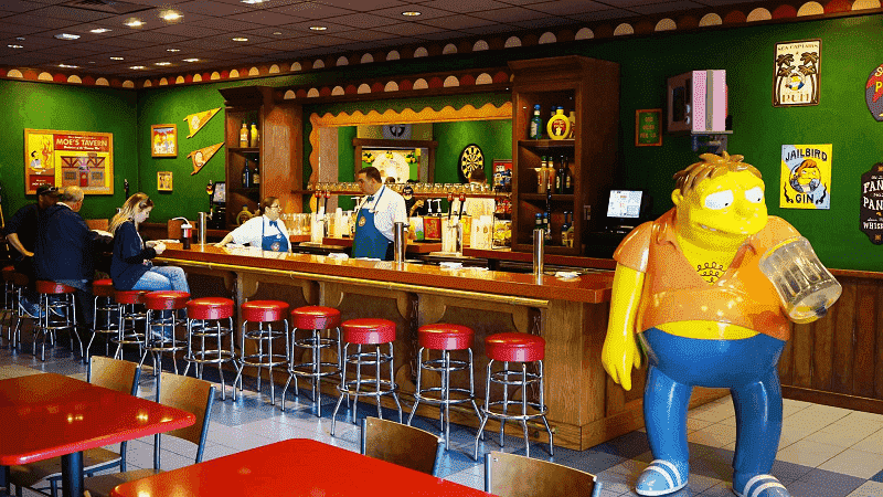 Restaurante em Springfield no Universal Studios